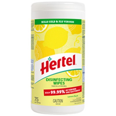 LINGETTES DÉSINFECTANTES 75Feuilles / HERTEL