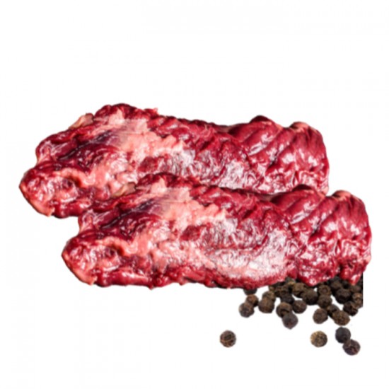 BOEUF BIF. BAVETTE MARINE 3 POIVRE  170G.P. / MENU