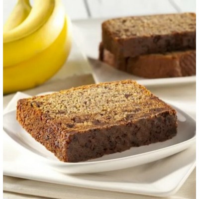 GÂTEAU QUATRE-QUART CHOCOLAT BANANE TRANCHÉ /...