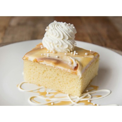 GATEAU PLAQUE VANILLE TOURBILLON CARAMEL /...