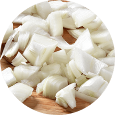 OIGNON BLANC CUBE 3/8 IQF HORS CHINE / ALASKO 2KG