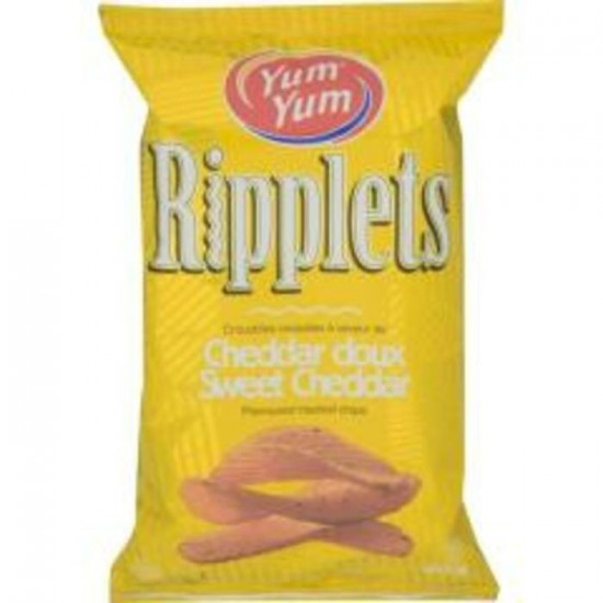 CROUSTILLE CHEDDAR DOUX RIPPLETS 60GR / YUM YUM