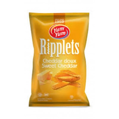 CROUSTILLES CHEDDAR DOUX RIPPLETS / YUM YUM 145g