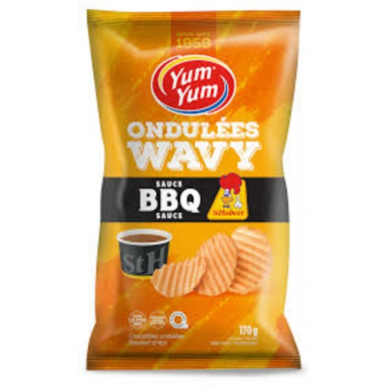 CROUSTILLES ONDULÉES SAUCE BBQ ST HUBERT / YUM YUM 170g