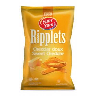 CROUSTILLES CHEDDAR DOUX RIPPLETS / YUM YUM 200g