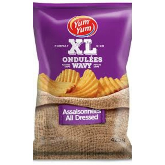 CROUSTILLES ASSAISONNÉES XL ONDULÉES / YUM YUM 425g