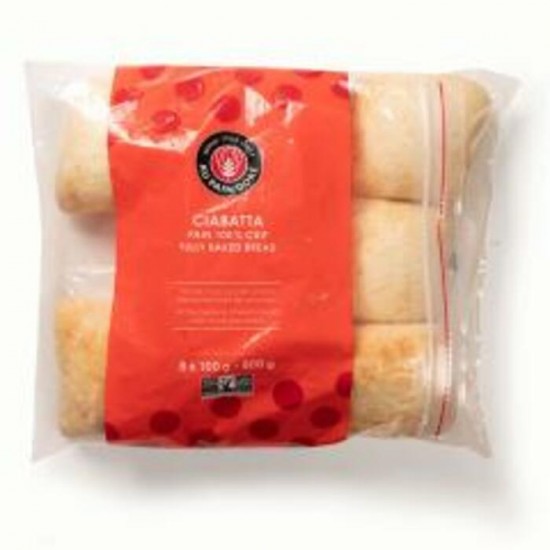 PAIN CIABATTA CUIT AVEC SAC / BRIDOR 100 GR