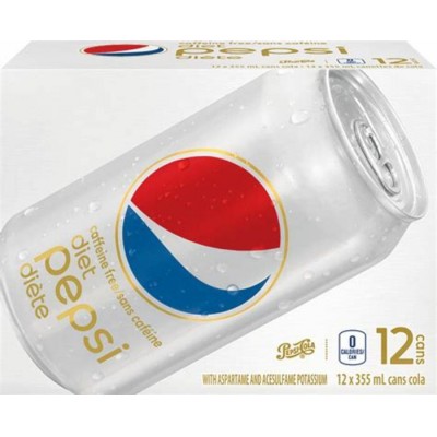 PEPSI DIÈTE SANS CAFÉINE 355ML / PEPSI COLA