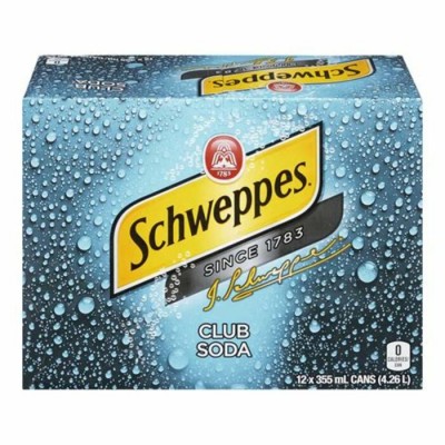 SCHWEPPES CLUB SODA 355ML / PEPSI COLA