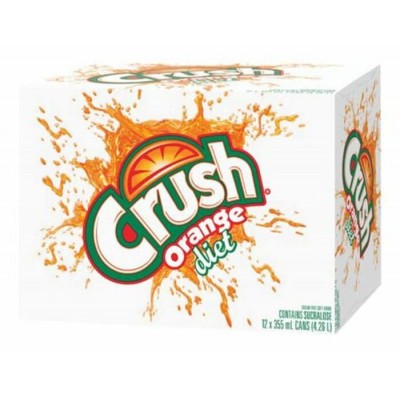 CRUSH ORANGE DIÈTE 355ML / PEPSI COLA