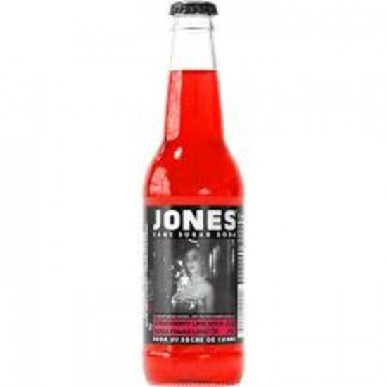 BOISSON GAZEUSE SODA FRAISE LIME VERRE / JONES