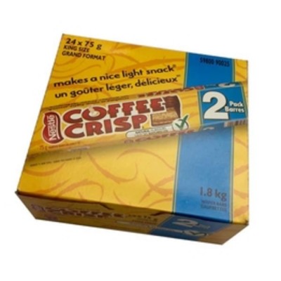 BARRE DE CHOCOLAT ENTIÈRE COFFEE CRISP / 75GR