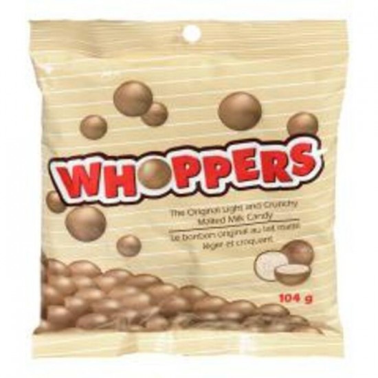 WHOPPERS CHOCOLAT EMBALLAGE PERFORE / HERSHEY