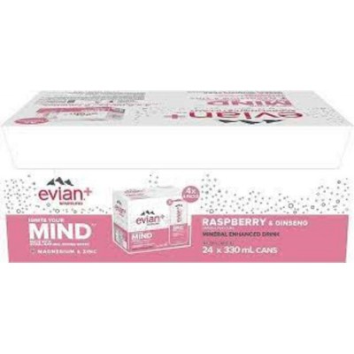 EAU EVIAN + 330ml FRAMBOISE 4x6 / PEPSI