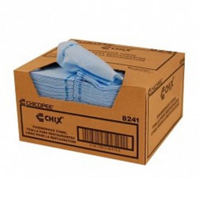 CHIFFON CHIX BLEU AVEC LIGNE BLEU 13poX24po /...