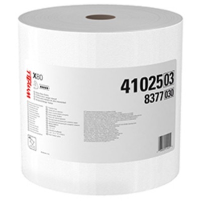 WYPALL X80po CHIFFON BLANC 12.4poX12.2po /...