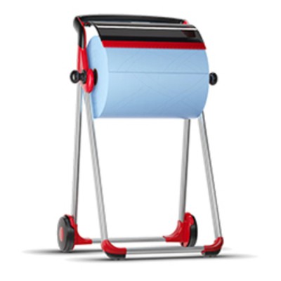 DISTRIBUTEUR DE CHIFFONS SUR PIED ROUGE/FUMÉ /...