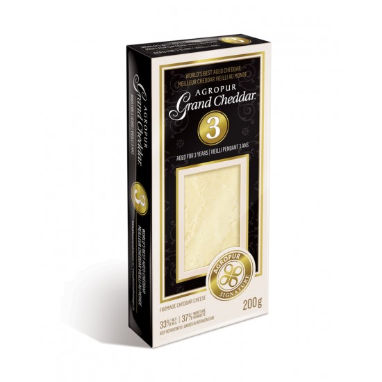 Fromage cheddar blanc Grand Cheddar, vieilli 3 ans...