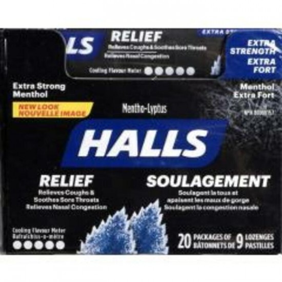 HALLS MENTHOL EXTRA FORT / ADAMS