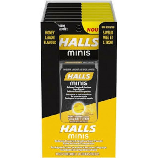 HALLS MINI MIEL CITRON / ADAMS