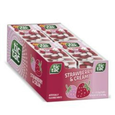 TIC TAC FRAISE CREME T60 / FERRERO