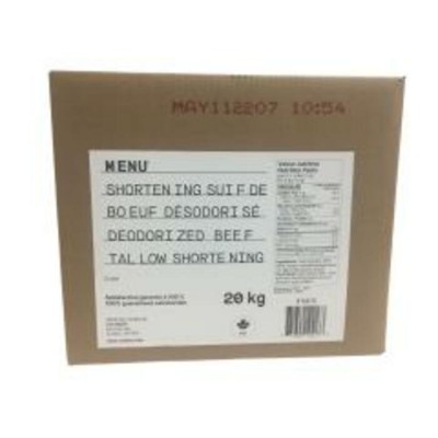 SHORTENING CUBE FRITURE BOEUF / MENU 20KG