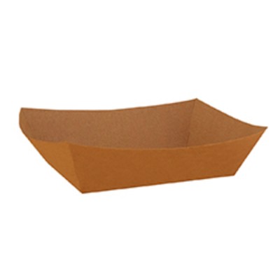 PLATEAU EN CARTON BRUN 0.5LB 8OZ 0509 4.5po X...