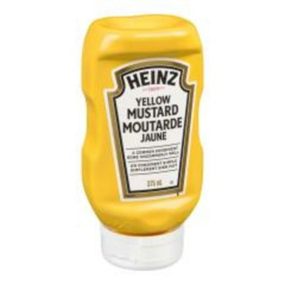 MOUTARDE JAUNE BTLE RENVERSE / HEINZ 375ML