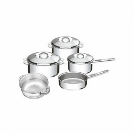 ENSEMBLE DE POÊLONS 5 PIÈCES ACIER INOXYDABLE /...