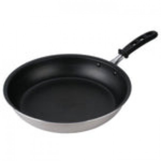 POÊLE À FRIE EN TÉFLON 12po AVEC POIGNÉE NOIRE