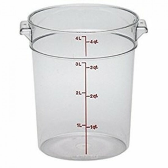 RÉCIPIENT Rond Cambro RFSCW4135 4 Quart Claire /...