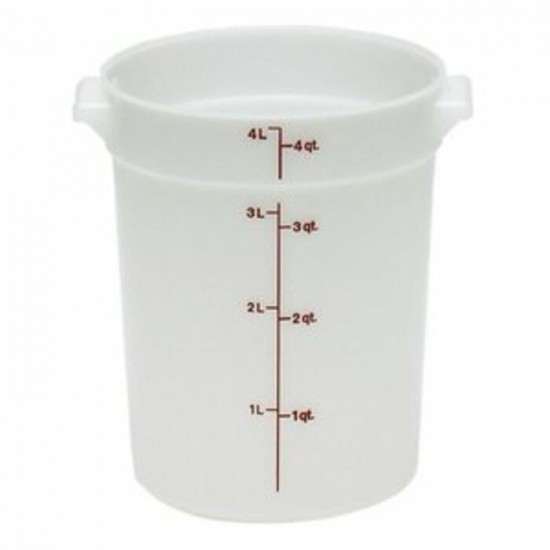 RÉCIPIENT Rond Cambro RFS4148 4 Quart Blanche /...