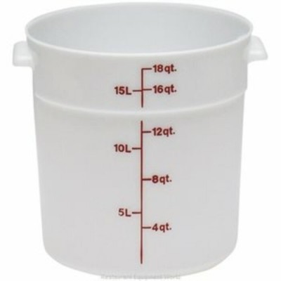 RÉCIPIENT Rond Cambro RFS18148 18 Quart Blanche /...