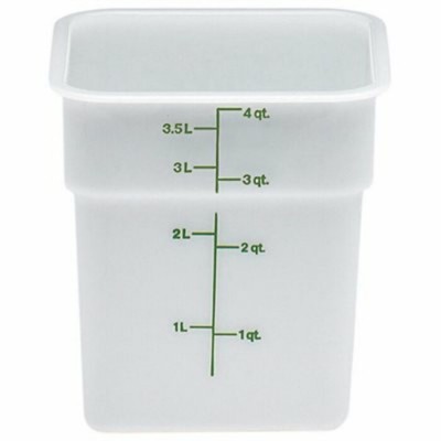 RÉCIPIENT Cambro 4SFSP148 4 Quart Blanche /...