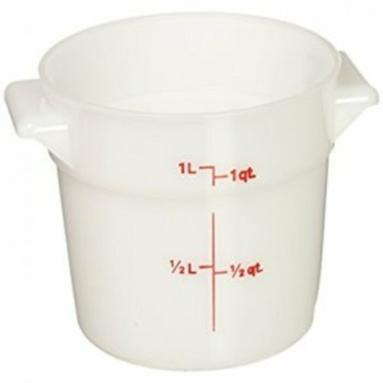RÉCIPIENT Rond Cambro RFS1148 1 Quart Blanche /...