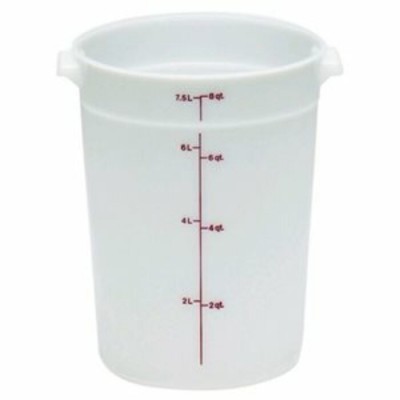 RÉCIPIENT Rond Cambro RFS8148 8 Quart Blanche /...