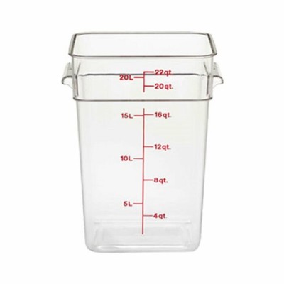 RÉCIPIENT Cambro 22SFSCW135 22 Quart Claire /...