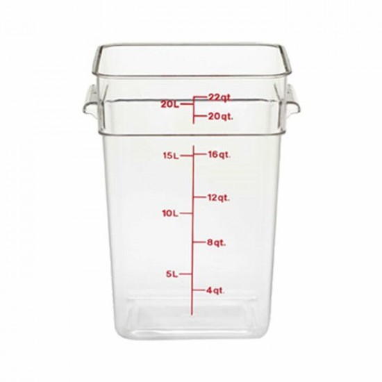 RÉCIPIENT Cambro 22SFSCW135 22 Quart Claire /...