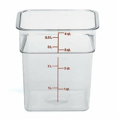 RÉCIPIENT Cambro 4SFSCW135 4 Quart Claire /...