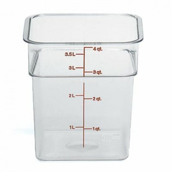 RÉCIPIENT Cambro 4SFSCW135 4 Quart Claire /...