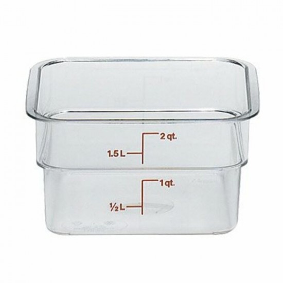 RÉCIPIENT Cambro 2SFSCW135 2 Quart Claire /...