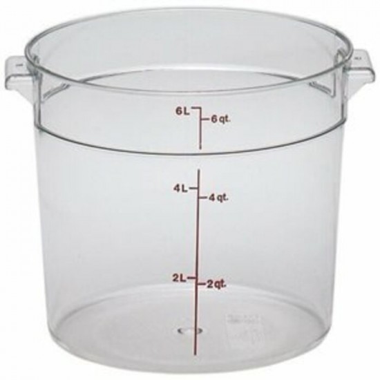 RÉCIPIENT Rond Cambro RFSCW6135 6 Quart Claire /...