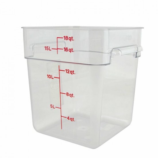 RÉCIPIENT Cambro 18SFSCW135 18 Quart Claire /...