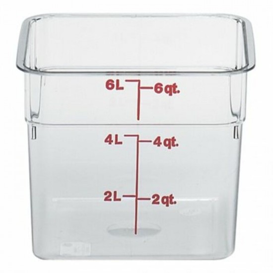 RÉCIPIENT Cambro 6SFSCW135 6 Quart Claire /...