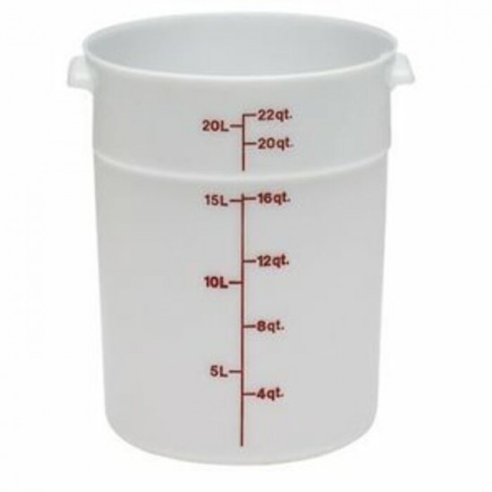 RÉCIPIENT Rond Cambro RFS22148 22 Quart Blanche /...