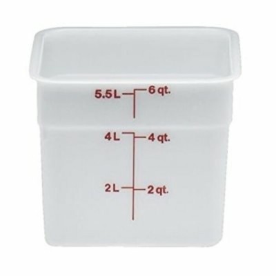 RÉCIPIENT Cambro 6SFSP148 6 Quart Blanche /...