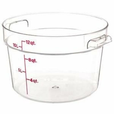 RÉCIPIENT Rond Cambro RFSCW12135 12 Quart Claire...