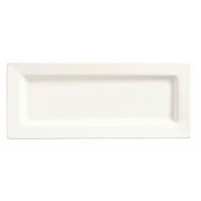 ASSIETTE RECTANGULAIRE EN PORCELAINE 10.5po X...