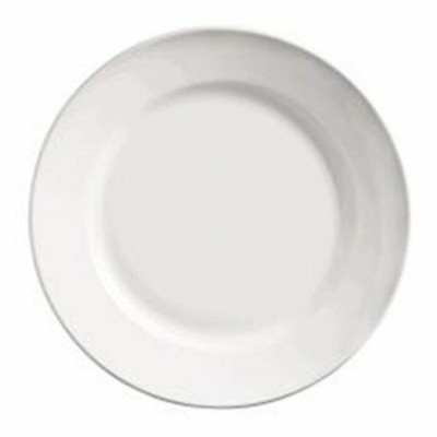 ASSIETTE OVALE EN PORCELAINE BORD ENROULÉ 12po...