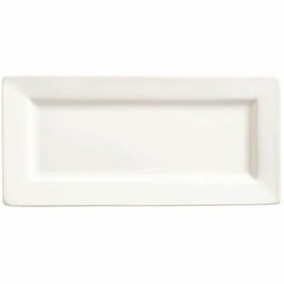 ASSIETTE RECTANGULAIRE 11 X 5po PORCELAINE BLANCHE...